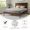 Flash Furniture Brown Queen Wooden Platform Bed with Headboard MG-09003QB-Q-BRN-GG - alternate 5